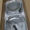 novelinks 2 Pack 1 Gallon Square Super Wide Mouth Glass Storage Jars with Airtight Glass Lids, Mason Jars with Stainless Steel Handle, Clear Glass Storage Container for Fermenting, Pickling, Canning