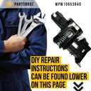 PartsBroz WPW10653840 Door Latch - Compatible With Whirlpool Kenmore KitchenAid Maytag Dishwasher - Replaces AP6023622 W10653840 3281753 PS11756967 W10574864 Ultra Durable Replacement
