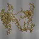 KYUNHOO 5 Meters Soldered Circle Rolo Chains Bulk 16K Gold Plated Iron Jewelry Chain Roll Jewelry Making Chain Supplies DIY Crafts Chain