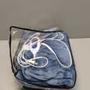 Beautyrest Heated Blanket, Electric Throw Blanket, Soft, Warm, Reversible Plush - Sherpa Heating Blanket Throw, 3 Heat Settings, 2 hr Auto Shut Off, Machine Washable, Oversized 60 in x 70 in, Blue