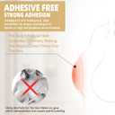 Nipple Covers No Show, No Sticky Reusable Silicone Nipple Pasties Bra, Grippy Breast Covers with Travel Box