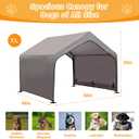 Dog Shade Shelter Outdoor Tent for Large Medium Dogs, Outside Doghouse Sun Rain Canopy Dog House with Waterproof Roof Ground Nails for Cats Pigs Livestock 4'x4'x3.3'