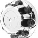Chrome Wheel Center Hub Cap 6 Lug for Safari, Sierra, Savana, Yukon OEM #15067581 G006 (1x Chrome)