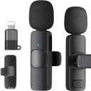 Wireless Lavalier Microphone, Clip-on Lapel Mic