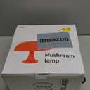 Orange Mushroom Lamp with 4 Replacable Bulbs Retro Mid-Century Modern Mushroom Light for Bedroom, Nightstand or Desk