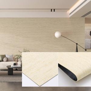 3D Wall Panels Peel and Stick 23.82"x110" PVC Faux Travertine Texture, Self Adhesive Waterproof Wall Covering, DIY Accent Wall, Sofa Background Backsplash & Modern Home Decor, Covers 18 sq.ft