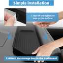 Behind The Screen Storage Box for KIA EV9 2024 2025 Center Console Organizer Dashboard Storage Box Fit 12.3-inch Screen Interior Accessories