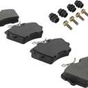 QUALITY-BUILT Rear Semi-Metallic Brake Pads, Premium 1001-0706M, Compatible with 1996-1997 Volkswagen EuroVan