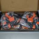 HORUSDY 8-Pack Bar Clamps for Woodworking, 12" and 6" Bar Clamps, Wood Working Clamp Sets, Quick Clamps F Clamp with 150 LBS Load Limit (8-Pack Wood Clamps) (Orange)