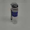 OLDLEY Water Bottle, 32oz Motivational Sports Water Bottle with Time Marker - Times to Drink - Tritan, BPA Free, Wide Mouth Leakproof, Clear (1 Bottle)