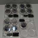 btfarm 16 Pack Solar Lights Outdoor, 8 LED Solar Ground Lights IP65 Waterproof Flat Solar Disc Light, Pathway Lights for Garden Lawn Patio Yard Path Landscape, Warm White