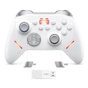 BEITONG KP20 Wireless Gaming Controller with TMR Joysitck, Hall Effect Linear Triggers, Enhanced Mechanical Keys, 3 Programmable Keys,1000Hz Polling Rate, Vibration Feedback for PC, Switch, Android