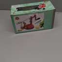 Apple Peeler, Slicer Corer Potato Peelers 3 In 1, Stainless Steel Heavy Duty with Suction Cup Base And 3 Extra Blades (Red)