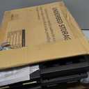 Wisuce Bamboo Under Bed Storage Containers- Underbed Organizer with Wheels with Large Dust Bag,Sturdy Wood Rolling Under the Bed Shoe Storage Organizer Drawer 2 Packs (Black, Long)