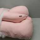 Momcozy Pregnancy Pillows for Sleeping, U Shaped Full Body Maternity Pillow for Side Sleeping - Support for Back, Legs, Belly, HIPS, 57 Inch, Pink