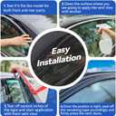 Window Visors Rain Guards Shield for 2011-2015 Cruze Sedan, Out-Channel Window Vent Wind Deflectors Visors Shades for 2016 Cruze Limited