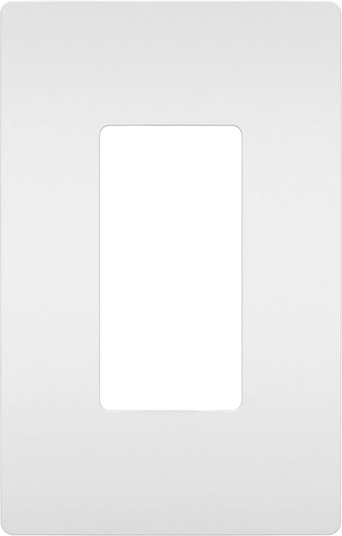 Legrand radiant Screwless Wall Plates for Decorator Rocker Outlets, 1-Gang, White, RWP26WCC10