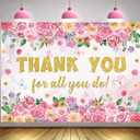 Thank You for All You Do Banner Backdrop 7x5FT Employee Appreciation Decorations Veterans Teacher Doctor Nurse Staff Appreciation Background for Photography