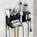 Hair Dryer Holder, Hair Tool Organizer, Blow Dryer Hanger Wall Mount for Dryer Hook, Bathroom Space-Saving Blow Dryer Organizer, Curling Irons Storage Wall Mounted
