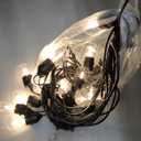 Svater Outdoor String Lights 200 FT, E26 Socket, 64pc S14 Shatterpoof Bulbs, 1 Watt Dimmable 2700K Warm White, IP65 Waterproof Commercial Grade Patio Light (4 Pack X 50FT)