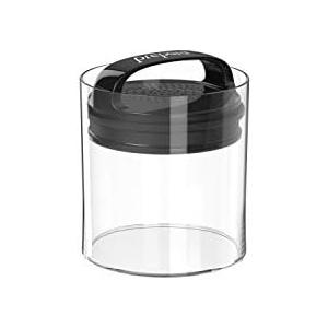 Prepara Evak Fresh Saver, Medium-Short Airless Canister with Black handle, 1.1 Quart, Clear