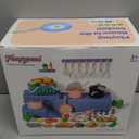 Bruvoalon 67Pcs Kids Play Kitchen Toys Set, Toddlers Pretend Cooking Playset Acccessories with Pots Pans, Utensils Cookware, Foods, Canned Veges, Learning Gift for Kids Girls Boys (Pink)