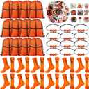 Panitay 12 Sets Basketball Party Favor Gift Sport Socks, Drawstring Bags, Stickers, Bracelets for Boys & Girls