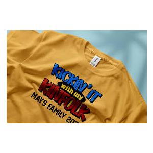Kickin'It With My Kinfolk Customized T-shirt,  M