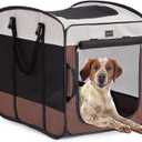 DONORO Dog Kennels and Crates for Medium Dogs, Portable Pop Up Indoor Pet Cage with Sturdy Wire Frame, Collapsible Travel Crate Soft Sided Cat Bag Escape Proof (28 Inch)