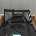 PetAmi Airline Approved Pet Carrier for Cats & Small Dogs, Soft Sided TSA Travel Carrier Bag with Sherpa Bed, Breathable Mesh Ventilation, Collapsible Bowl, Fits Under Seat, Up to 18 lbs, Large Black