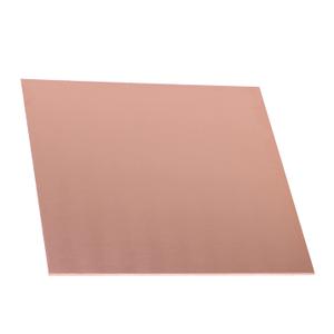 Daseyyue 1 Pcs Pure Copper Sheet, 11.8" x 11.8", 24 Gauge(0.51mm) Thickness, No Scratches, Protective Film on Both Sides