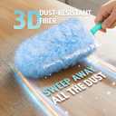 Duster Refill for Swiffer Duster, 30 Count Heavy Duty 2 Side 360 Duster Refills with 1 Handle, 4X Microfibers, Disposable Multi Surface Dusters for Cleaning