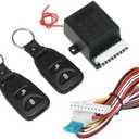 Shkalacar 12V Universal Car Auto Remote Central Kit, Door Locking Vehicle Keyless Entry System,Auto Remote Lock System with 2 Remote Control