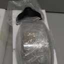 Industrial Semi Flush Mount Ceiling Light, 800 Lumen LED Bulb Included, Seeded Glass Shade Farmhouse Light Fixture for Hallway Corridor Kitchen Bathroom Bedroom Passway (Large)