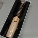 Cordless Curling Iron Brush, 3-in-1 Travel Hair Curler Straightener Brush, 7000mAh Rechargeable Mini Curling Iron Tool, 4 Temperatures/Fast Heating/Anti-Scald/Anti-Frizz Hot Rollers