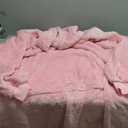 Catalonia Oversized Blanket Hoodie Sweatshirt, Wearable Sherpa Lounging Pullover for Adults Women Men (Pink)