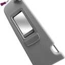 Left Driver Side Sun Visor with Mirror Fit for BMW 3 Series E90 E91 2005-2011 X1 E84 2008-2015, Sunvisor Replace 51167252009, Grey