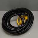 Camco Power Grip 25-Ft 50 Amp RV Extension Cord - Rated for 125/250 V/12,500 W - Features Copper 6/3 + 8/1-Gauge Wires for Superior Conductivity & Coated w/Heat-Resilient PVC (55542)