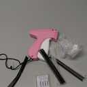 Stitch for Clothes - Handheld Stitch Quick Clothing Fixer - Tagging Includes 6 Needle, 1000 Black Fasteners & 1000 White Fasteners (Pink/Orange)