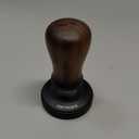 Normcore 53.3mm Coffee Tamper V5, Spring-loaded Espresso Tamper with 6 Adjustable Pressure Settings, Tri-Spring Technology, Titanium-Coated Flat Base, Walnut Handle and Silcone Stand, Black