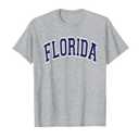 Florida Arched Dark Blue Text T-Shirt, XL