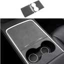 frani Center Console Wrap (Suede Edition) Designed for Tesla Model 3/Y 2021-2025,Tesla Center Console Cover for Model 3/Y(Not for Model 3 Highland 2024-2025)