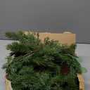 XunYee 9 Feet Christmas Cedar Garland, Realistic Pine Needles Garland with Cones and Eucalyptus Leaves, Artificial Greenery for Mantle, Stair, Doorway, or Xmas Holiday Decoration