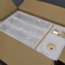 Hewory Gold Taper Candle Holders: Candlestick Holders Set of 6 Hurricane Glass Tall Candle Holder for Candlesticks Candle Sticks Holder Decor for Table Centerpiece Wedding Party Christmas Decorations