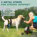 Dog Knee Brace for Back Legs Fit Large to Small Dogs Strong Support Adjustable Dog Leg Braces with 2 Metal Strips for Hip Dysplasia, ACL, CCL, Ligament Injuries & Osteoarthritis (Left Leg, M)