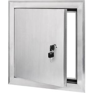 Premier by Dynasty Hardware 14x14 Universal Aluminum Access Panel Door with Keyed Latch, Insulated for Exterior Application Use, Wall or Ceiling Mounted for Drywall, Plumbing, Electrical, 2400 Series