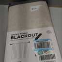 100% Blackout Shield Linen Blackout Curtains for Bedroom 96 Inches Long, Back Tab/Rod Pocket Living Room Drapes, Thermal Insulated Blackout Curtains 2 Panels Set, 50" W x 96" L, Oatmeal