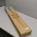 Becailyer Modern LED Linear Ceiling Lights, Dimmable LED Ceiling Lamp with Remote Control, 31.4" Metal Flush Mount Ceiling Lighting Fixtures for Living Room Kitchen Dining Room Hallway, White