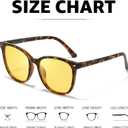Myiaur Polarized Night Vision Glasses for Women, Anti Glare Driving Vision Glasses with Yellow Lens, UV400 Protection