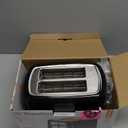 Toastmaster 2-Slice Toaster - Black with Stainless Steel - Kitchen Essential for Sandwich Bread & Breakfast Toast - Toaster with Wide Slots, High Rise Toast Lift & Cool-Touch Exterior